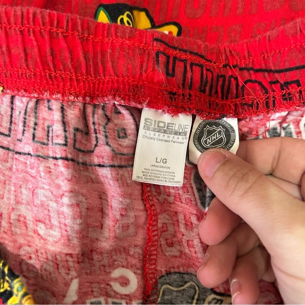 5/$30 🎈 Sideline apparel NHL large Blackhawk pajama pants